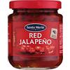 Santa Maria, Red Sliced Jalapeños, Peperoni Rossi a Fette, Gusto Ricco e Molto Piccante, Esalta il Sapore di Tacos, Pizze, Fajitas, Enchiladas, Ideale per Arricchire ogni Tuo Piatto, 215 g
