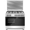 Lar.el Cucina da 90x60 Lar.El forno elettrico con vano porta bombola 5 fuochi acc. elettrica