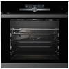 Hisense, BSA66334PG, Forno Elettrico da Incasso, Multifunzione Termoventilato con Vapore, Capienza XXL 77L, Pulizia Pirolitica, 13 Funzioni Cottura, Nero, guide telescopiche, sonda di temperatura