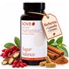 SOVA Berberina, Cromo e Cannella di ceylon per Glicemia - Sugar Balance - SOVA | Berberina HCL 97% | Supporto Glicemia | Cromo Picolinato | Cannella di Ceylon | Gymnema | NAC | 90 Capsule