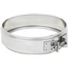 FORTUNATO Fascetta Bloccaggio Doppia Parete Acciaio Inox Canna Fumaria Serraggio Tubature Giunzioni Stringitubo Collari (Ø 180/230 mm)