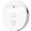 Kochenty Tuya - Allarme WiFi intelligente per porte e finestre, sensore di vibrazione, protezione di sicurezza, funziona con Alexa, Smart Life (bianco)