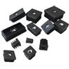 YEPENG 2/5/10 pezzi M6 M8 M10 tappo dado quadrato in plastica nera for piedini for la casa, manicotto for ruota regolabile, tappo decorativo antipolvere(30x50xM10,5 Pcs)