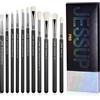 Jessup pennelli ombretto 11 pz pennelli occhi pennelli make up pennelli trucco professionale ombretti indispensabili Ombretto Smoky Blending Matita definire piega precisione Nero Argento T340