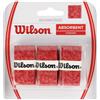 Wilson Grip WRZ4033RD Impugnatura Advantage Overgrip, Unisex, Rosso, 3 Unità