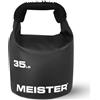 Meister BEAST - Kettlebell portatile per sabbia, peso sacco di sabbia, 15,9 kg, nero