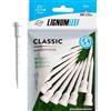 LIGNUM Tee da golf con sistema ad anelli, Bianco, 82 mm