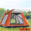 Benessit Tenda da campeggio per 4/10 persone, tenda istantanea, pop-up, impermeabile, antivento e protezione UV per trekking, escursioni, riunioni di famiglia, attività all'aperto (240 x 240 x 154 cm