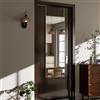 ZenoMirris Specchio intero 122 x 35 cm, specchio sospeso sopra la porta, specchio da parete con cornice in alluminio, specchio per porta per camera da letto, soggiorno, sottile, oro