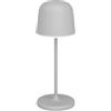 Eglo Lampada da tavolo a LED per esterni, senza fili, con touch, dimmerabile, dotata di picchetto, alluminio, acciaio grigio, IP54