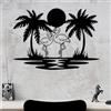 Wallity Hanah Home Elegante accessorio decorativo da parete in metallo, nero, 60 x 42 cm, 100% metallo, spessore 1,2 mm, perfetto per la decorazione della casa moderna e arte da parete unica