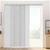 VEVOR Tende a Pannello Binario Estensibile, Larghezza tra 116 cm e 218 cm, Tende a Pannello per Privacy da Casa Balcone Salone, Oscuranti Verticali per Porte Scorrevoli per Interno, Grigio