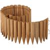 Relaxdays Recinto per Prato, Bordo per Aiuole, Sponda per Giardino HLP: 20x120x2 cm, Bordatura in Legno, Marrone