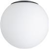 Paulmann 60415 Selection Bathroom - Lampada da soffitto Gove in vetro di ricambio nero opaco, satinato