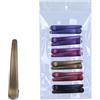 Wambere Set di 12 fermagli per capelli, forcine per capelli, parrucchiere, forcine antiscivolo, forcine a coccodrillo con denti, per acconciature semplici e tagliate, colore chiaro B, 78 mm