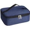 APOMOONS Mini Borsa Termica 3,2L Borsa Termica Porta Pranzo Riutilizzabile Porta Pranzo Lunch Bag Frigo Portatile Uomo Donna per Scuola Picnic Ufficio Lavoro Blu
