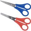 Westcott E-2069 SET Set di forbici bambino, 2 pezzi, scala 5 cm 1x unta, 1x rotonda, assortimento di colori