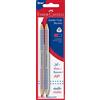 FABER-CASTELL 201734 - Jumbo Grip bicolore matita per separare le sillabe, 2 matite, rosso e blu