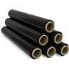 OFITURIA Pellicola nera per imballaggio da 50 cm x 200 metri di lunghezza - rotolo di pellicola elastica manuale per imballaggio industriale - 6 pezzi
