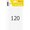 TopStick Etichette Multiuso - 1800 Mini Adesive, 120 per Foglio, 15 Fogli, 8 x 12 mm, per Ufficio Cucina Casa, Bianco