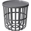 BranQ Home essential, Tavolino Zen, design funzionale e moderno, realizzato in plastica di alta qualità, senza BPA, con rivestimento rimovibile, colore: antracite