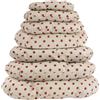 Nasonero Cuscino ovale con impunture Pois Nasonero - Pois Rossi - 65x45 cm - 1° ORDINE? scegli lo sconto BZR5 / BZR20 + 200 punti fedeltà