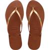 Havaianas - You Metallic, Sandali Comodi, Eleganti E Versatili, Cinturini Sottili Con Finitura Metallizzata, Tacco Piccolo, Donna