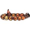 VLNET ® | Bracciale Tamashii Originale Ambra Naturale 8 mm. | Fatto a Mano in Tibet | Benedetto dai Monaci Tibetani