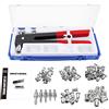 ESYNiC Kit Rivettatrice Professionale con 86pz Rivetti Dadi M3 M4 M5 M6 M8 Pinza Pistola Manuale a Rivetti Filettati Risparmio di Manodopera per Riparazione Auto Rimorchi Mobili - Rosso
