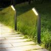 Jefedana Luci Solari da Giardino - IP64 Impermeabile 90 LEDS Staccabile Faretti Solari a LED da Esterno con 1500 mAh Batteria - 3500K per Cortile Vialetto Alberi (2pack)