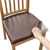 AQIGR Coprisedie 1/2/4/6 Pezzi Impermeabile, Fodera per Cuscino Quadrata in Pelle Impermeabile PU, Coprisedili per Sedie da Pranzo Elasticizzato,Coprisedie Senza Schienale (Color : #1, Size : 6PCS)