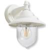 VR VETRINEINRETE Vetrineinrete® Lanterna da parete applique per giardino facciate terrazzo stile retrò lampada da muro bianca E27 IP44
