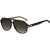 BOSS Occhiali da Sole Boss BOSS 1507/S BLACK/BROWN SHADED 59/12/145 uomo
