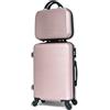 CELIMS ABS Valigia Dimensioni Cabina e Vanity Case, Oro rosa (5859), S