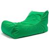Ecopuf - Master Polyester Divano Pouf da esterno Chaise Longue - Pouf Poltrona con custodia e maniglia - Poltrona Relax da salotto - 115x65x60cm, Verde Nc20