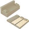 Baldiflex Divano Letto 3 Posti Modello TreTris Rivestimento Sfoderabile e Lavabile, Colore Avorio