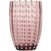 Zafferano Set 6 perle Tumbler bicchiere d'acqua ametista