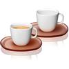 Nespresso Nespreso Lume - Set di 2 tazzine da caffè e piattino