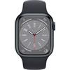 Apple Watch Series 8 (2022) GPS 45 mm - Alluminio Mezzanotte - Cinturino Sport Midnight, excellent
