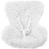 lasuroa Seggiolino Auto Bambole, Seggiolini Auto in Peluche per Bambole con Clip e Cintura di Sicurezza Cuscino Decorativo Morbido Carino Ornamento e Accessorio da Collezione (Bianco)