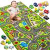 JOYIN Tappetino City Life Tappetino vita di città con 12 veicoli tappet