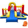 Ballsea Castello gonfiabile con ventilatore, per interni XXL, paradiso per bambini con scivolo, rete di sicurezza, certificato EN71, per 3-8 anni