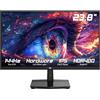TITAN ARMY 24 pollici Monitor, HDR 400 144Hz IPS Full HD 1920 x 1080p Office Monitor, 99% sRGB Low Blue Light, 1 x HDMI,2 x DP P2418C