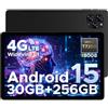 DOOGEE TAB G6 Tablet 11 Pollici, 4G LTE 90Hz Tablets Android 15, 30GB RAM+256GB ROM/TF 2TB, Octa-Core PC con sim, 8000mAh/Gemini AI/Widevine L1/13MP+5MP/OTG/BT5/FACE ID/Doppi altoparlanti/3.5mm Jack