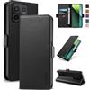 Yunubeyii Cover Libro per Xiaomi Redmi Note 13 Pro 5G - [Blocco RFID] Luxury PU Leather Portafoglio Card Holder Magnetic Phone Custodia con Kickstand, Cover Protettiva Antiurto, Nero