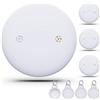 WAFTING Tracker Tag per Android (SOLO Android), Localizzatore per chiavi Compatibile con Google Find My Device, tag di tracciamento per chiavi/valigie/bagagli, 4 Pack