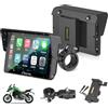 Carpuride W502S PRO per moto wireless Carplay/Android Auto, Touchscreen Impermeabile da 5, con Supporto BM05, Bluetooth Trans, Controller Cablato, Navigazione
