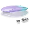 Uiosmuph Mouse Bluetooth Wireless Ricaricabile - Silenzioso Senza Fili Tri-Mode (Dual Bluetooth 5.1 + 2.4GHz) con Ricevitore USB, per Laptop/iPad/PC/Mac, Verde e Viola