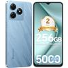 Blackview Android 14 WAVE 8 Smartphone, 12/256GB 2TB TF,6,56 90Hz Display, 5000mAh, 13MP+8MP/Face ID/Fingerprint/FM/OTG/GPS/3.5mm Jack/Dual SIM, Octa-Core Telefoni Cellulari