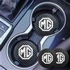 DSEEAK 2 Pezzi Sottobicchieri Auto, per MG ZS GS HS EZS MG5 MG GT MG6 MG4 MG6 Antiscivolo Tappetini Portabicchieri Auto, Universale Sottobicchieri Portabevande